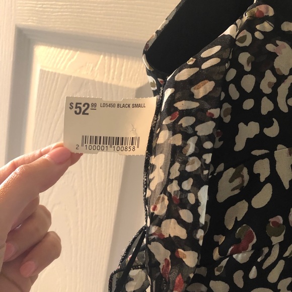 NWT BLACK RUFFLE DRESS - Picture 3 of 5